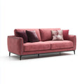 Sofa, 3 fotela w poliestrowym aksamicie ze stalowych nóg prostokątna kształt 218 x 91 x 86 cm