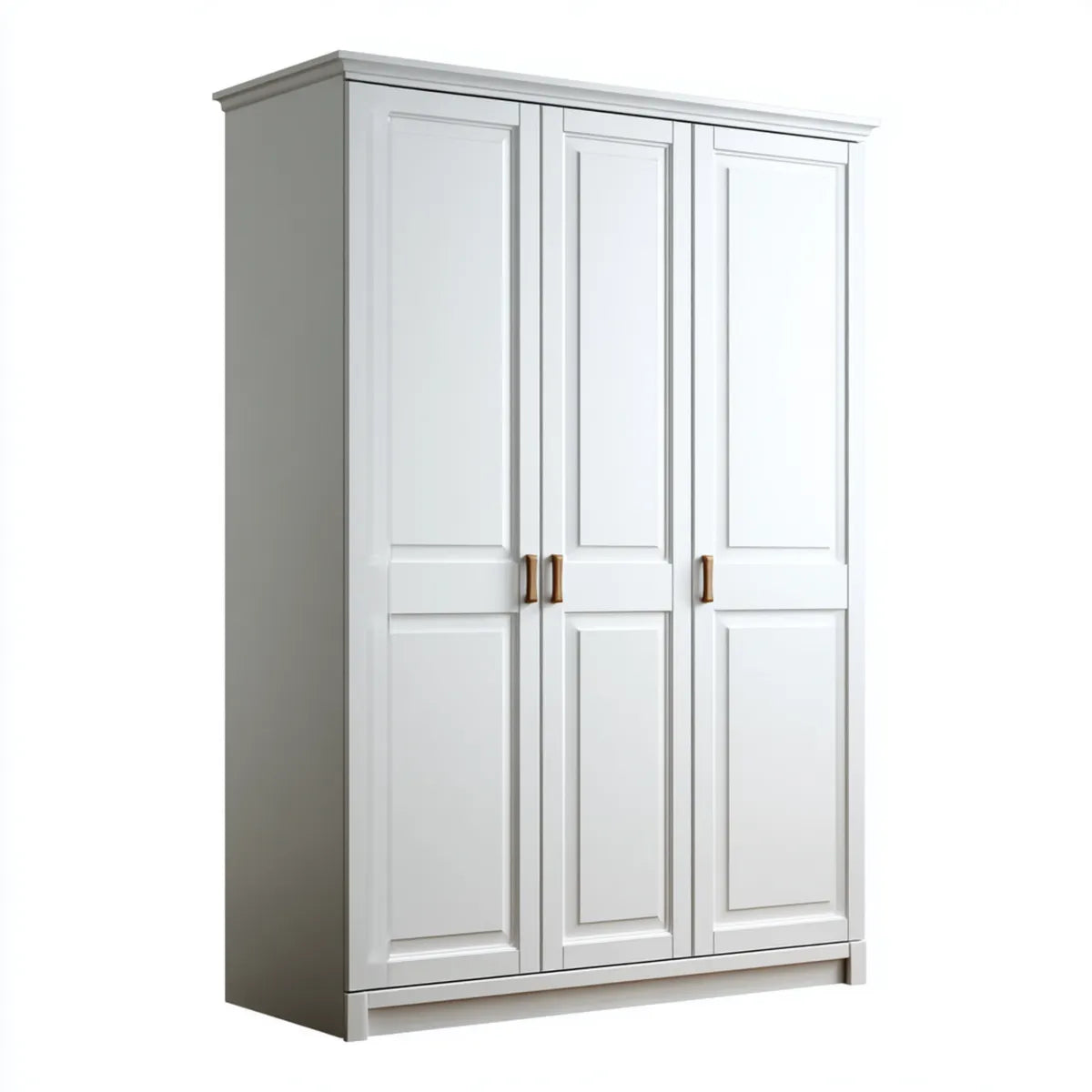 Szafa 3-drzwiowa biała 150 x 60 x 200 cm MDF prostokątna