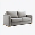 Sofa 2 umieszcza szary 160 x 90 x 85 cm w prostokątnym kształcie poliestru