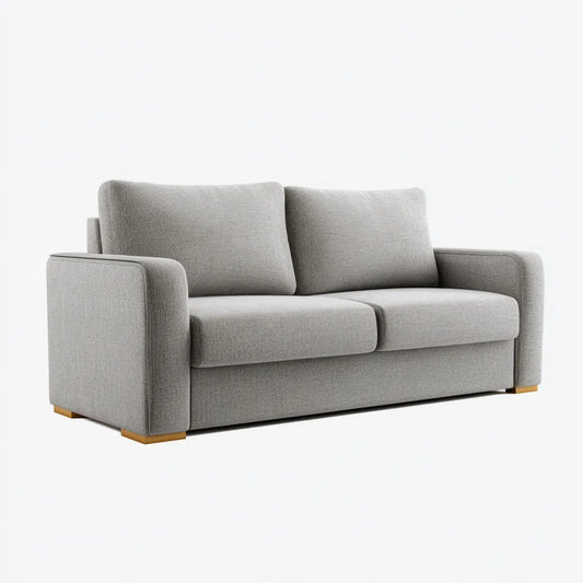 Sofa 2 umieszcza szary 160 x 90 x 85 cm w prostokątnym kształcie poliestru