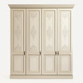 Szafa, Klasyczna szafa do 4-drzwiowych kremów w panelach MDF 200 x 60 x 220 cm