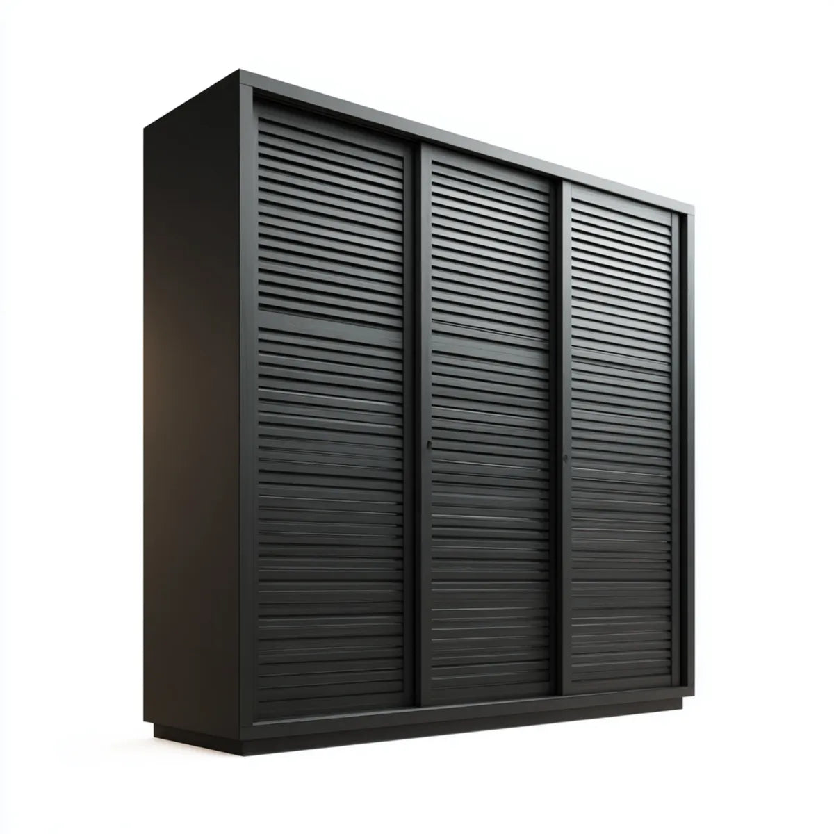 Szafa drzwi przesuwnych czarny 180 x 60 x 200 cm w panelach MDF prostokątne melaminat