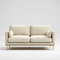 Sofa 2 miejsca z kości słoniowej w prostokątnym poliestrze 160 x 85 x 82 cm